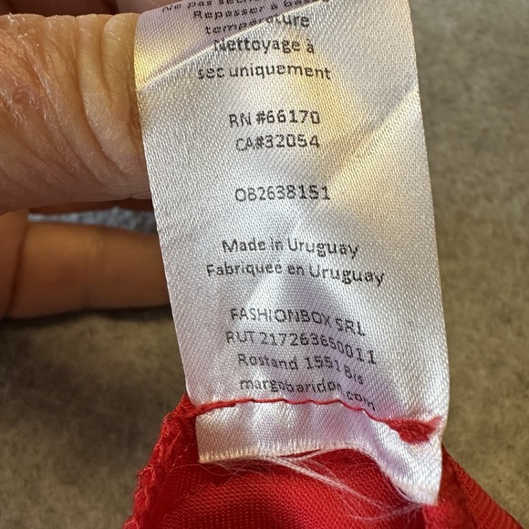 Margo Baridon Anthropologie Habanero Wrap‎ Pants Red Avant-Garde Size Small - Picture 11 of 15